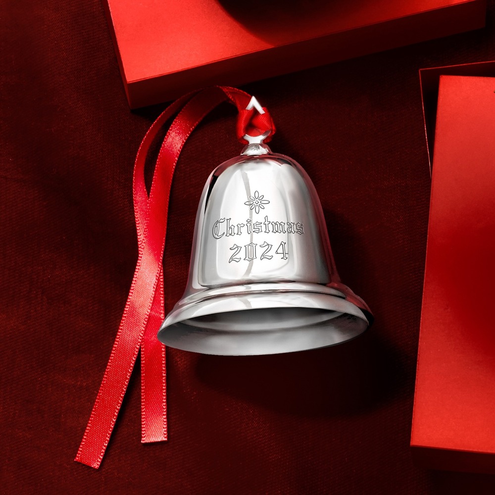 Reed & Barton 2024 Christmas Bell Ornament 54th Edition Silverplate New in Box - Picture 6 of 8